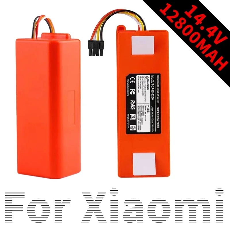 

14.4V 12800mAh Robotic Vacuum Cleaner Replacement Battery For Xiaomi Roborock S55 S60 S65 S50 S51 S5 MAX S6 Parts