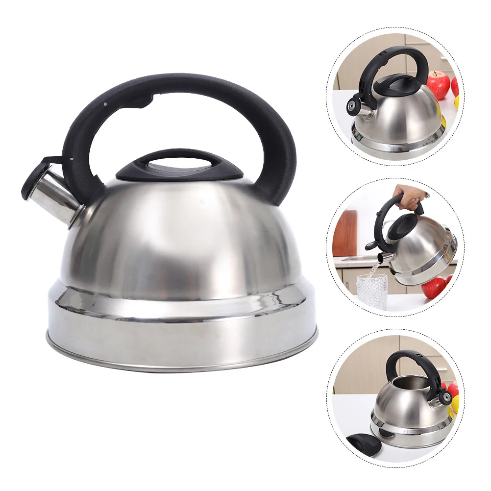 

3L Whistling Water Kettle Stainless Steel Thickened Bottom Fast Boiling Teakettle for Home Tea Coffee Heating Whistling Teapot