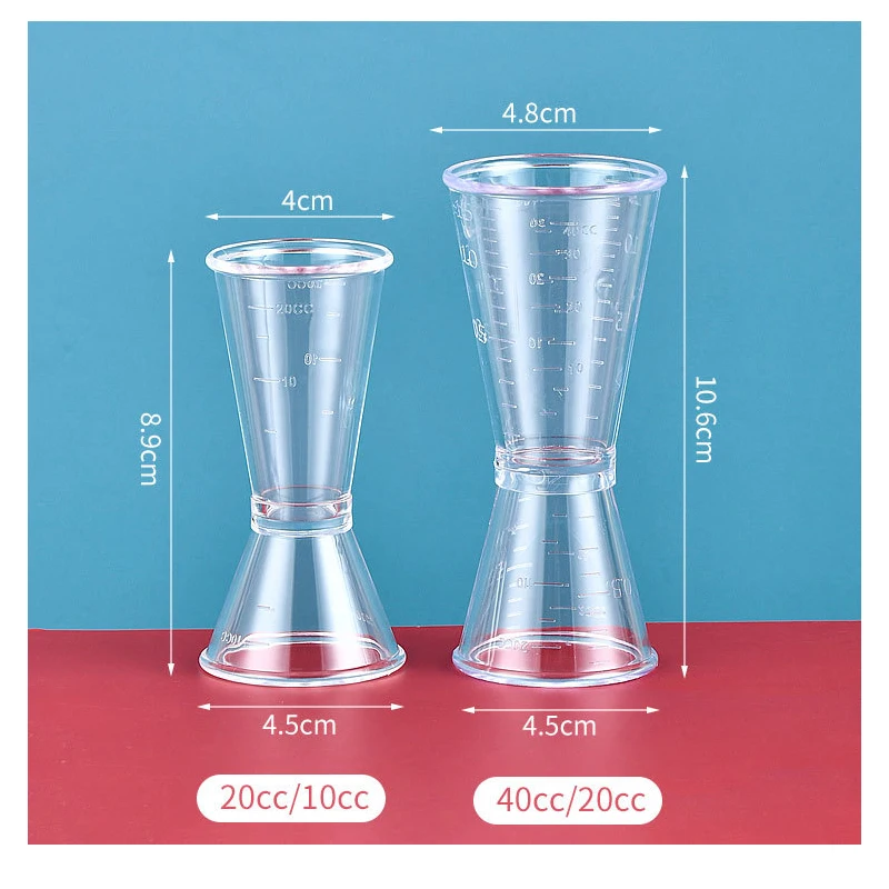 2pcs/set Double-headed Ounce Measuring Cup Cocktail Ounce Cup Milk Tea Shop Dedicated Ounce Liquor Cup Cocktail Bar Utensils