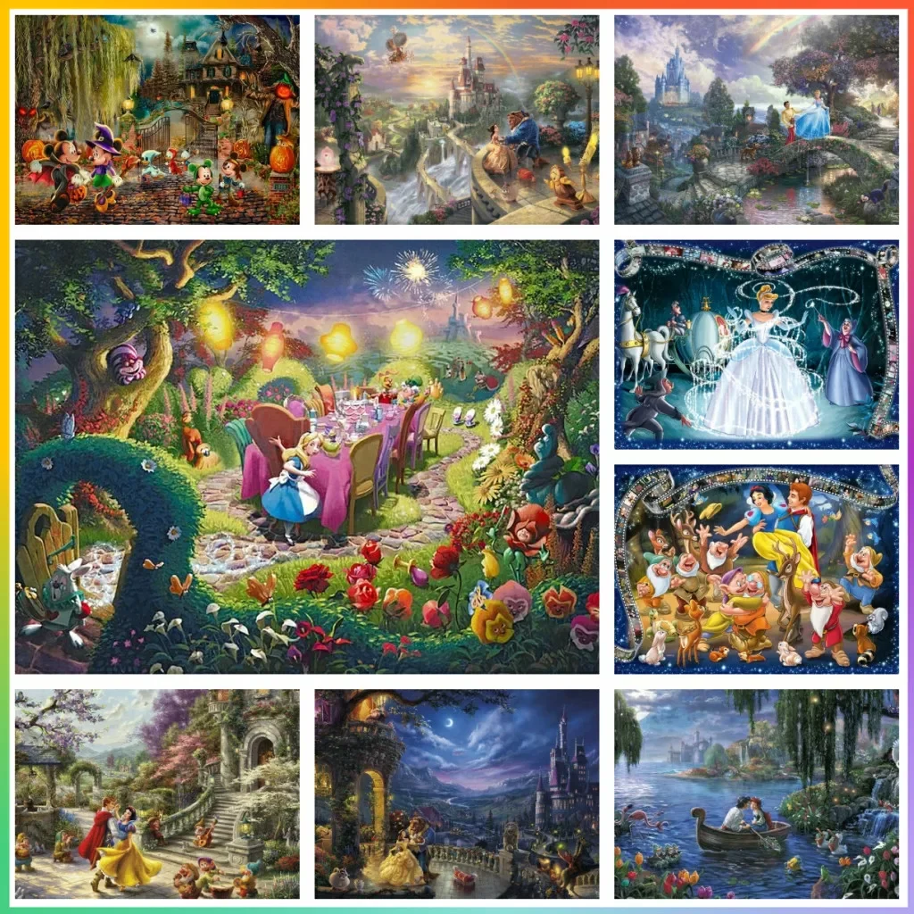 

Принцесса Диснея мультфильм алмазная живопись крестик печатный набор для вышивки мозаика вышивка новые поступления домашний декор 5D DIY Rhin