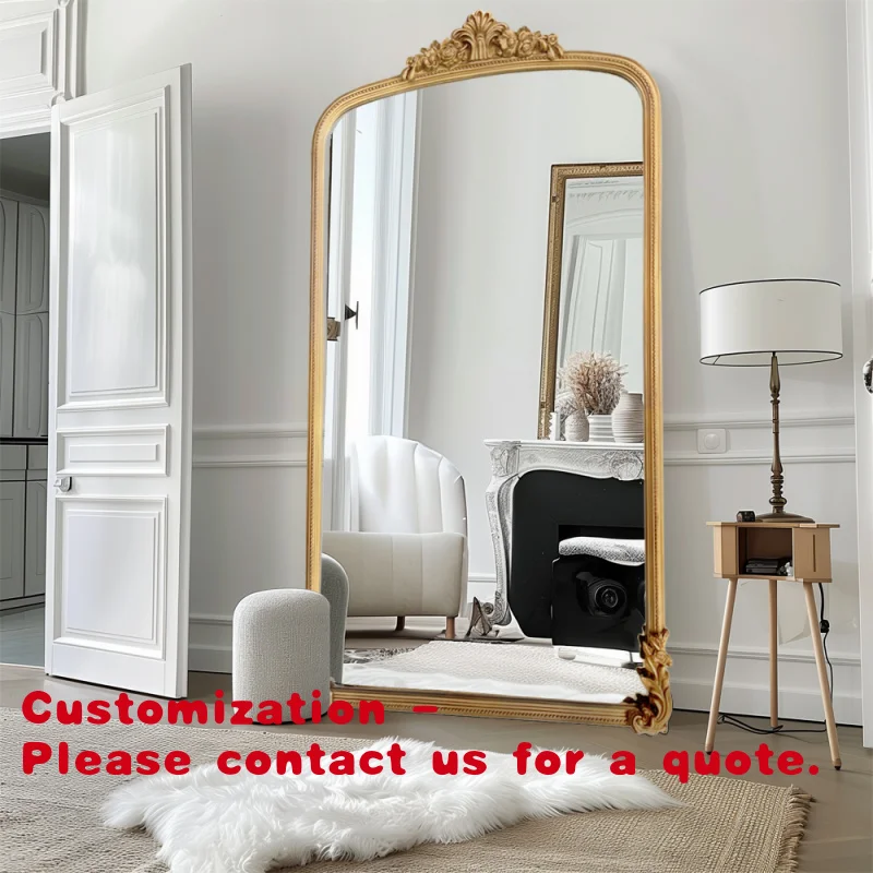 

Customize.Art Style Body Mirrors Home Decor European Style Big Size Wall Mirrors Living Room Wood Frame Mirror