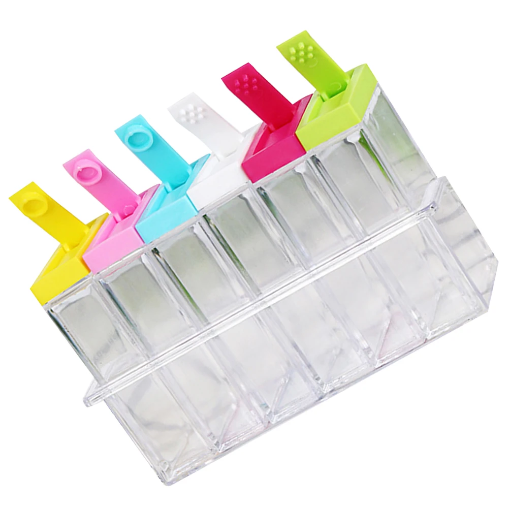 

1 set Spice Transparent Seasoning Bottles Thick Thin Mouth Seasoning Leakproof Salt Pepper Kitchen Storage