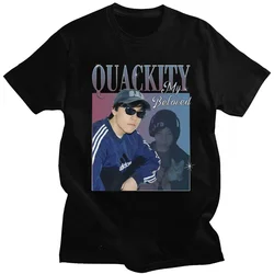 Quackity My Beloved T-Shirt Summer Casual Fashion Printed Harajuku Cotton Short Sleeved Top Loose Tee Tops Streetwear