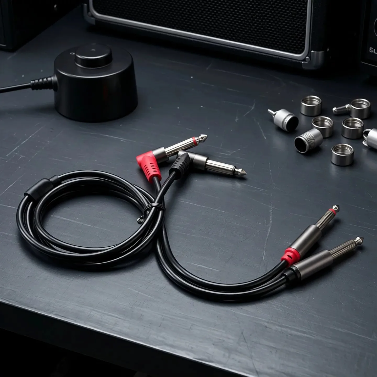 Dual 6.35 TS to Dual 1/4' TS Stereo Cable, Compatible with a Variety of Devices: AV Receivers, Amplifiers, Mixers and Hi-Fi Ster