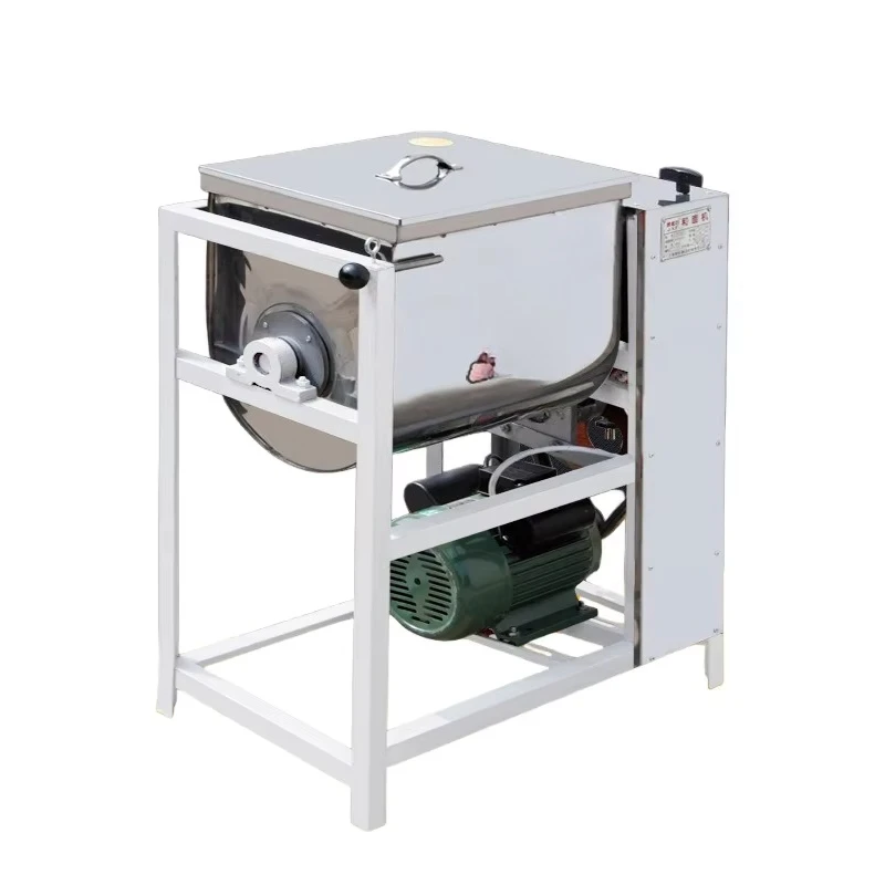 High Capacity Stainless Steel Pizza Mixer Equipment Kitchen Noodle Dough Kneading Machine for Bread Wheat New for Nuts Fruit