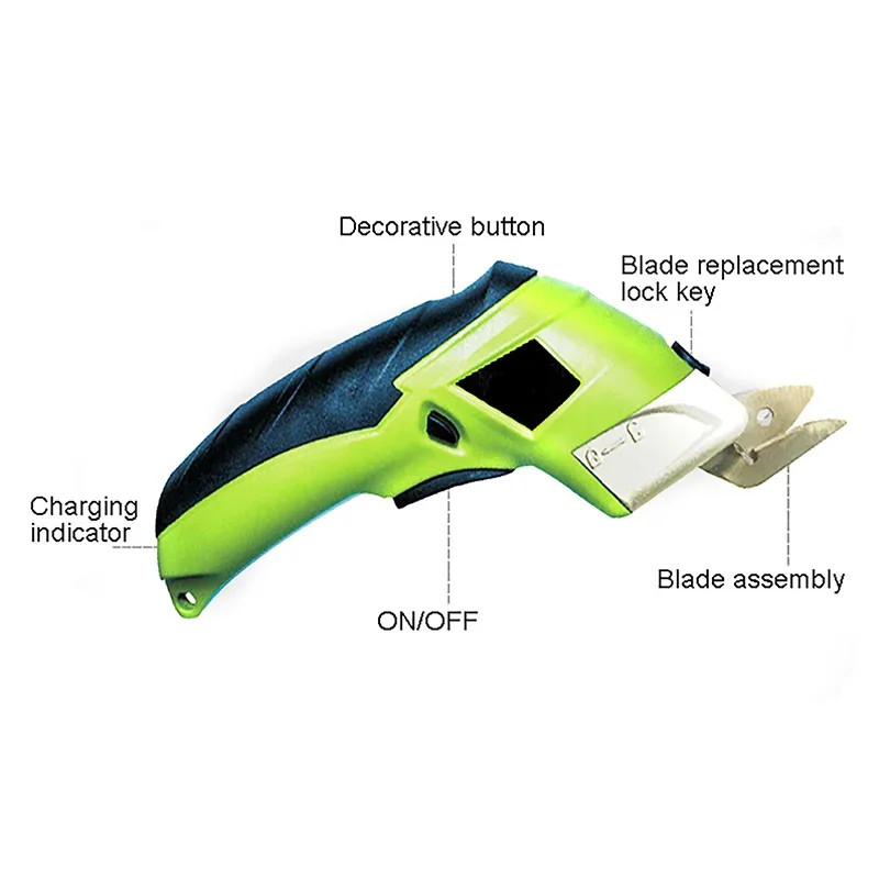 Electric Scissor Suitable For Cutting Cloth, Leather, Packaging Multi-function Portable Electric Scissors Household Power Tools