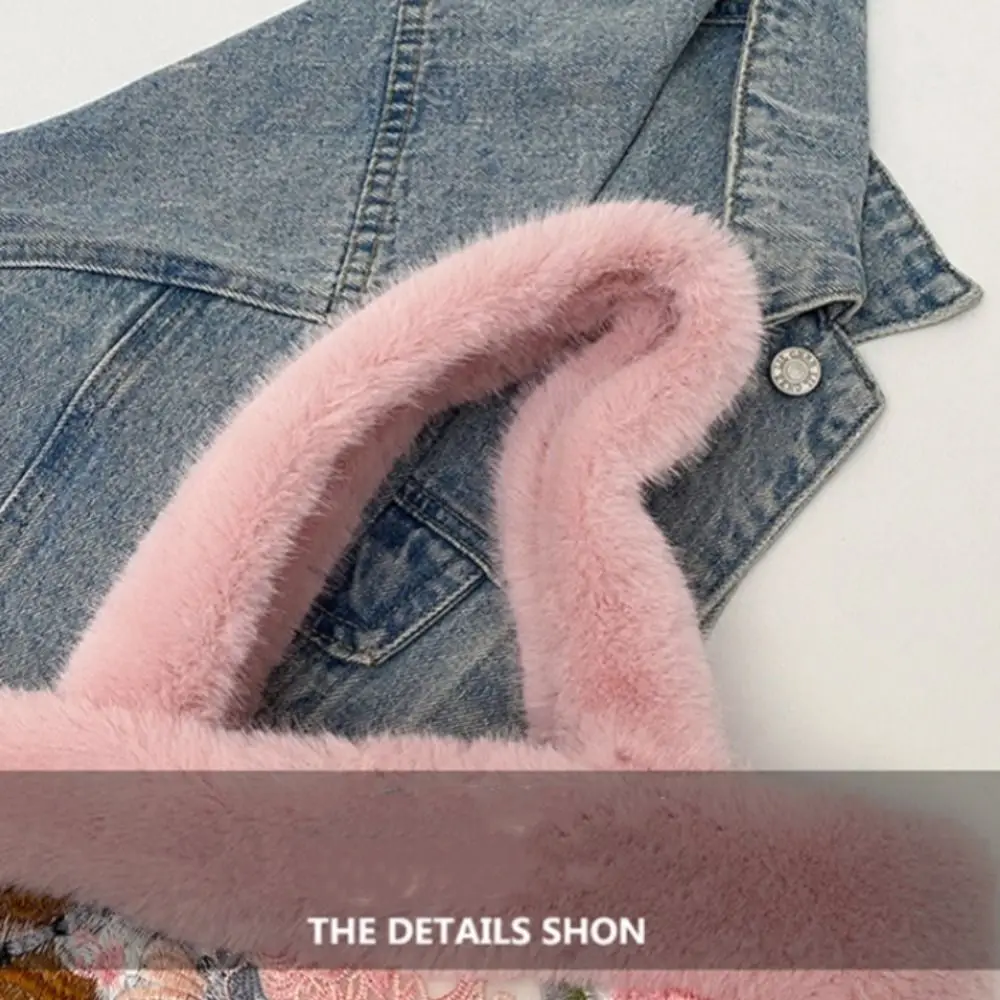 Headphone Storage Bag Chinese Style Handbag Large Capacity with Magnetic Buckle Tote Bag Fluffy Silk Change Pouch Winte