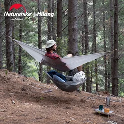 Naturehike Mini Single Hammock 265g Portable Breathable Tear Resistant Bearing 150kg Hiking Camping Nylon Hammock Break Swing