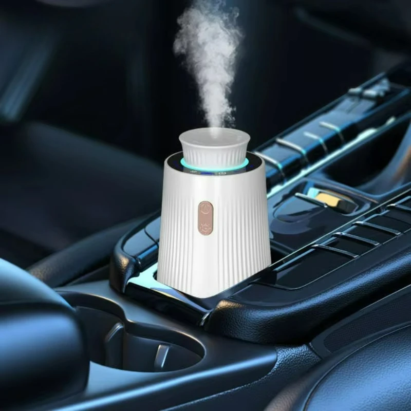 New Car Diffuser 2024 USB Rechargeable Portable Fragrance Aroma Air Freshener Machine Essential Oil Car Diffuser