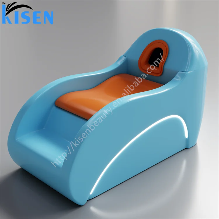 Kisen Luxury Automatic Electric Spa Head Water Therapy Shampoo Bed Hair Washing Massage Chair Shampoo Bed with Bowl Steamer