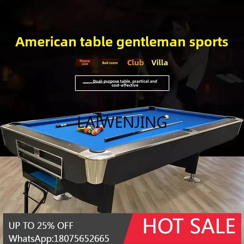 

American black eight marble automatic return adult commercial billiard hall table