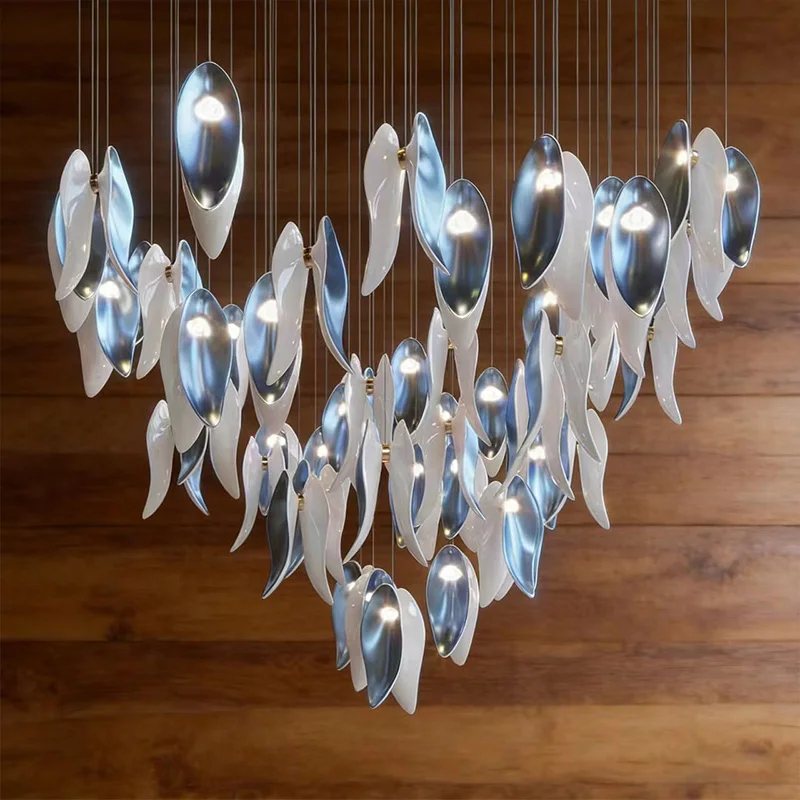 

Modern Nordic Gold Hardware Lustre Chandelier, Dimmable Pendant Lamp for Living Room & Villa, Minimalist Decor for Ceilings