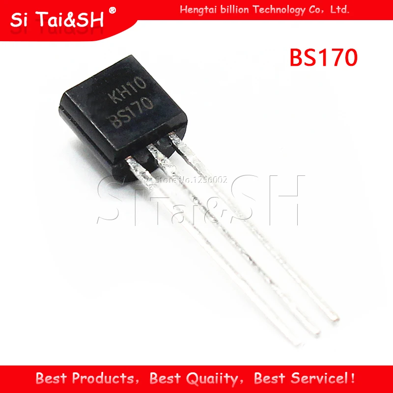 20 pz/lotto BS170 TO-92 MOSFET N-CH 60V 500MA nuovo e originale