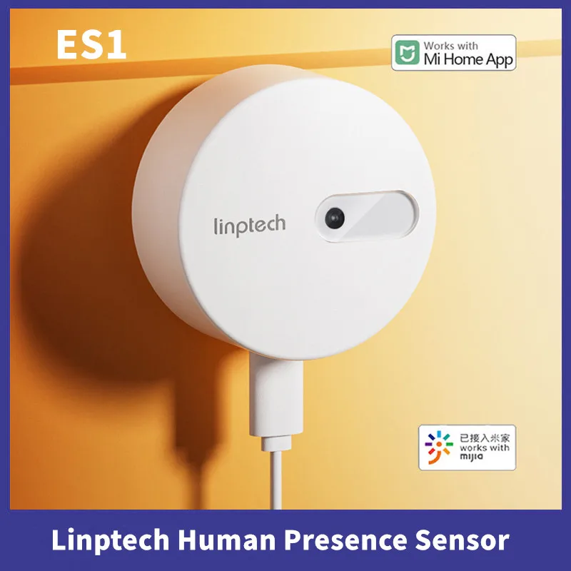 Linptech ES1 Human Body Presence Sensor Bluetooth Communication Millimeter Wave Radar Inductive Static For Xiomi Mijia App