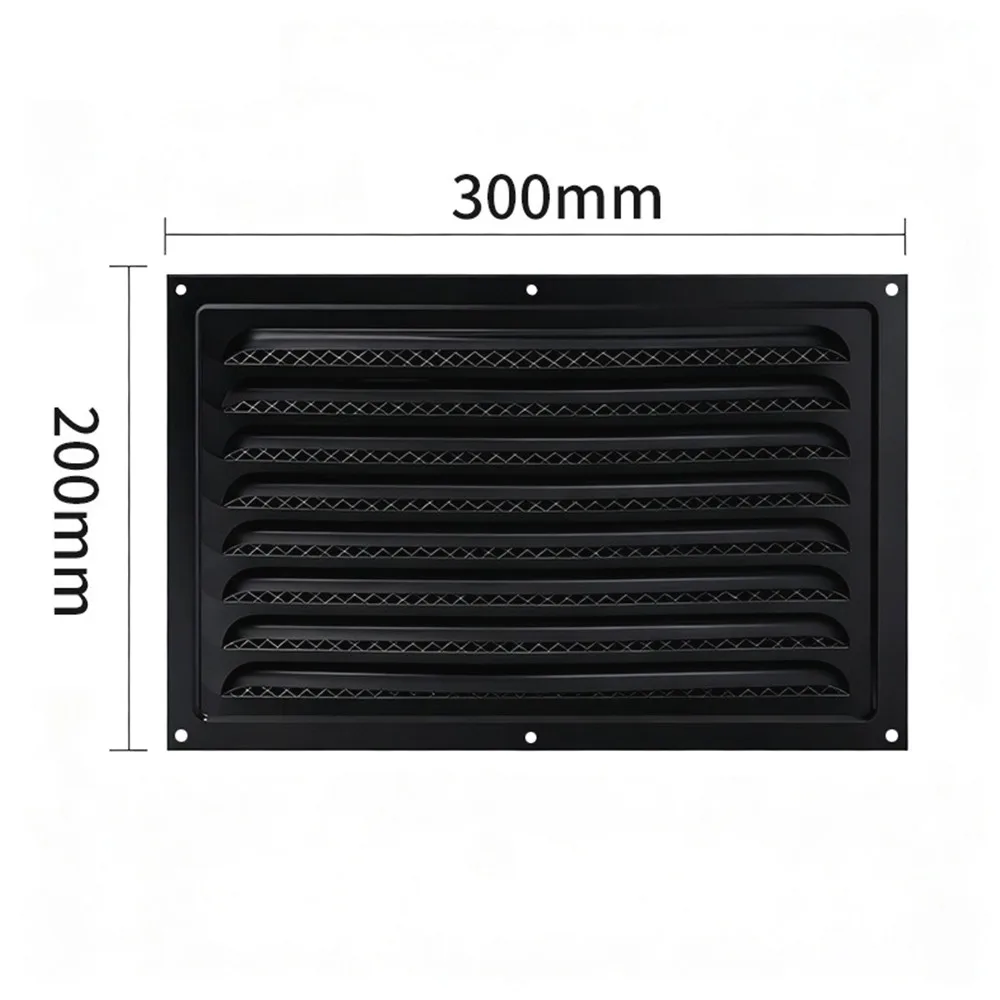 

Вентиляционная решетка из нержавеющей стали со встроенной сеткой от насекомых, белая/черная, квадратная, для вентиляции