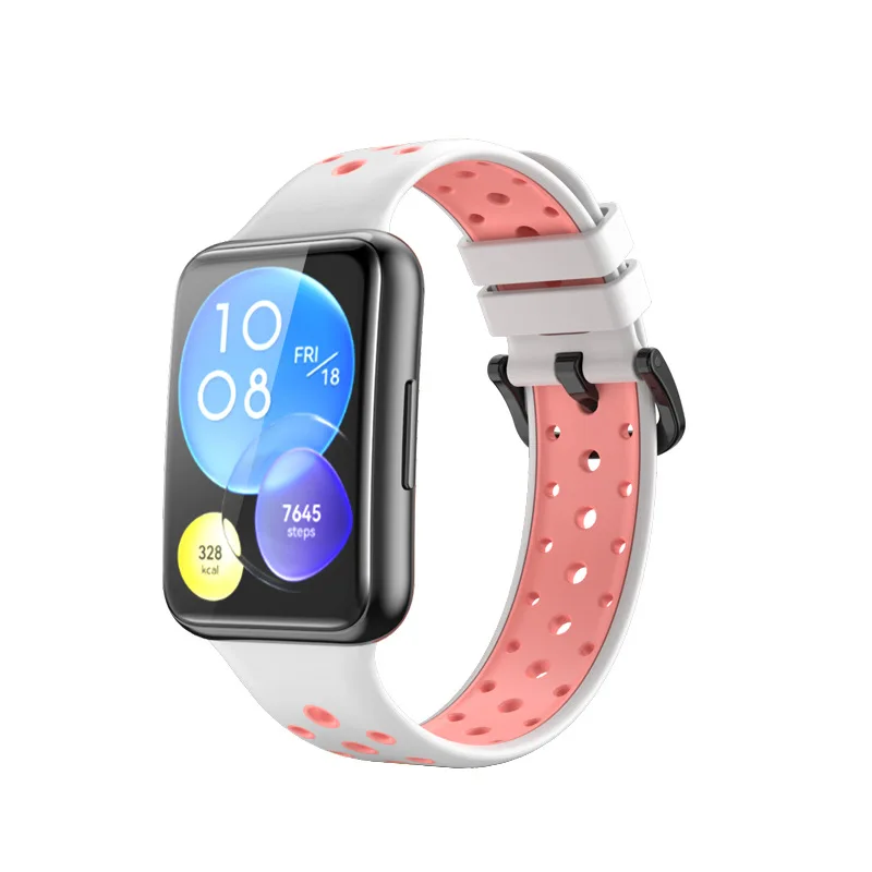 Silicone Strap For Huawei Watch FIT 2 Sport Band Breathable Wristband Belt Bracelet For Hauwei Watch Fit2 SmartWatch Accessories image 2