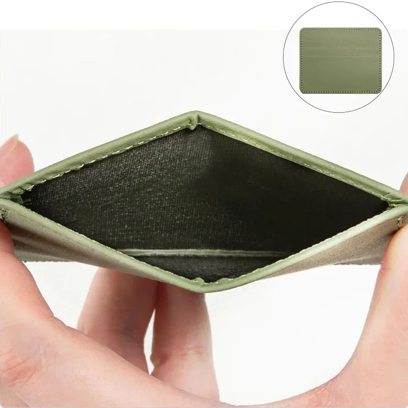 

1 шт. мужские кошельки ультратонкие мини-бизнес-держатель для кредитных карт кошелек простой черный женский маленький чехол для монет чехол сумка