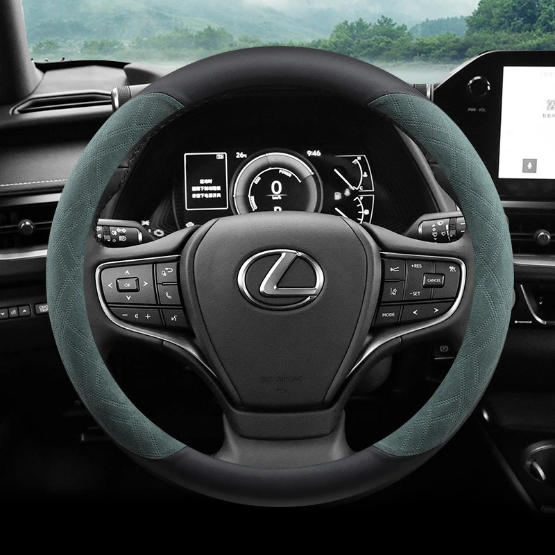 Car Steering Wheel Cover for Lexus LS RX Rx270 Rx300 Es240 Es300h Nx200 High Quality Car Accessories Suede Non-slip Sweatproof