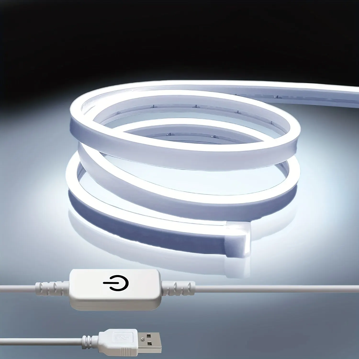 USB Neon Light 1M/2M/3M/5M 5V Led Strip Lights Waterproof Flexible LED NEON Tape Lights For Bathroom Cabinet Home Decor Room TV