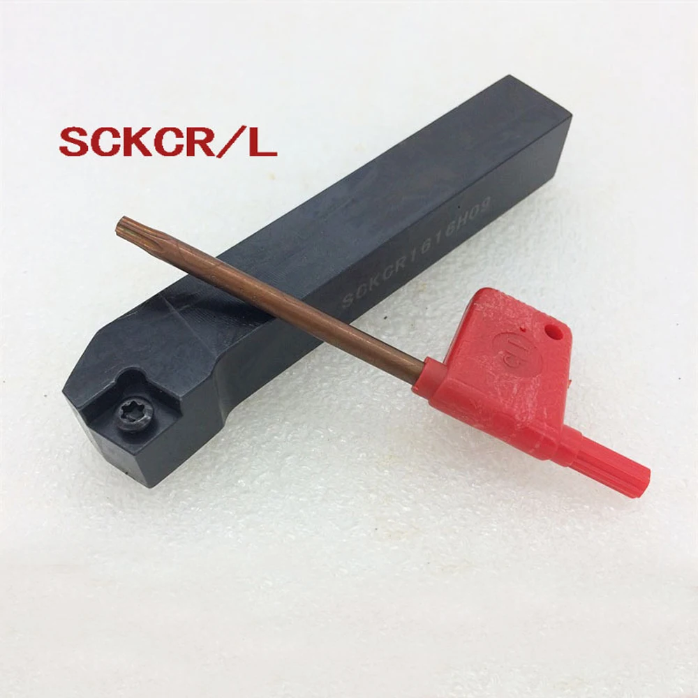 20*20mm Cutting Edge Angle 75 External Tool Holder SCKCR2020K09 / SCKCL2020K09 Support Iron Cutter Bar Not Including Blade