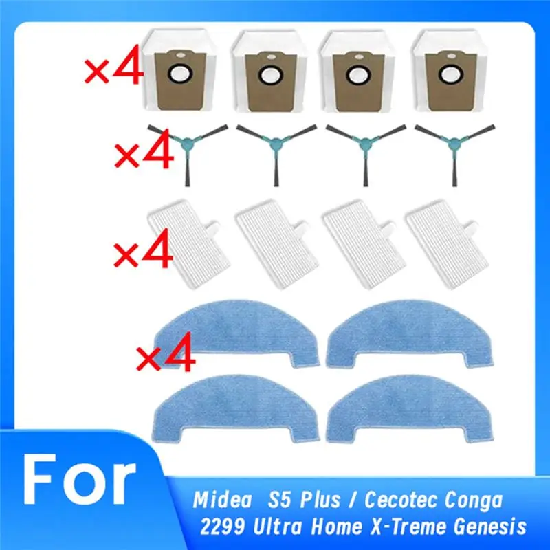 NEW HOT In Stock-For Midea S5 Plus / Cecotec Conga 2299 Ultra Home X-Treme Genesis Vacuum Cleaner Accessories Ultra Durable Acce