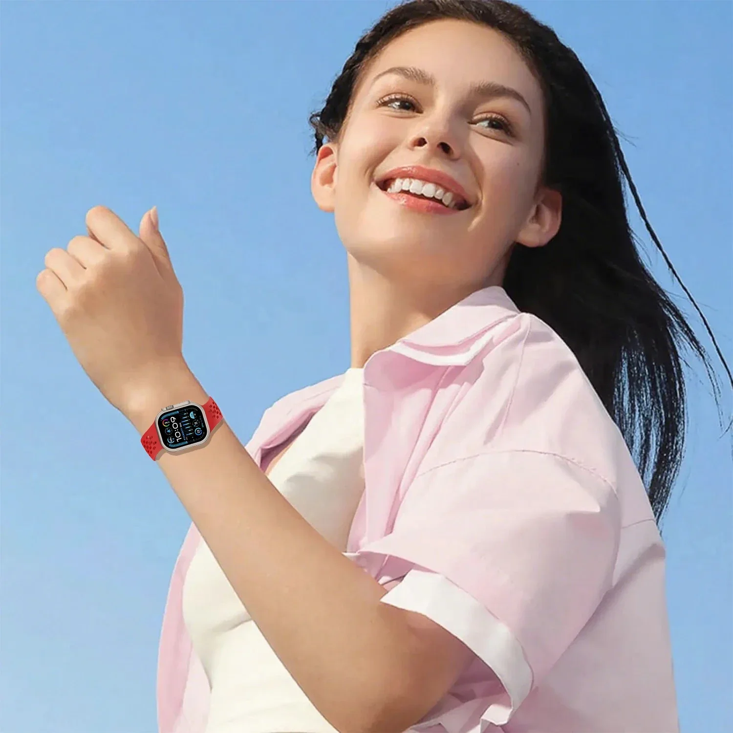 Neigungsdesign-Armband für Apple Watch Ultra 49mm 40mm 41mm 44mm 45mm 46mm Correa Armband Iwatch Series 12 11 10 9 8 7 6 Se – Detail 4