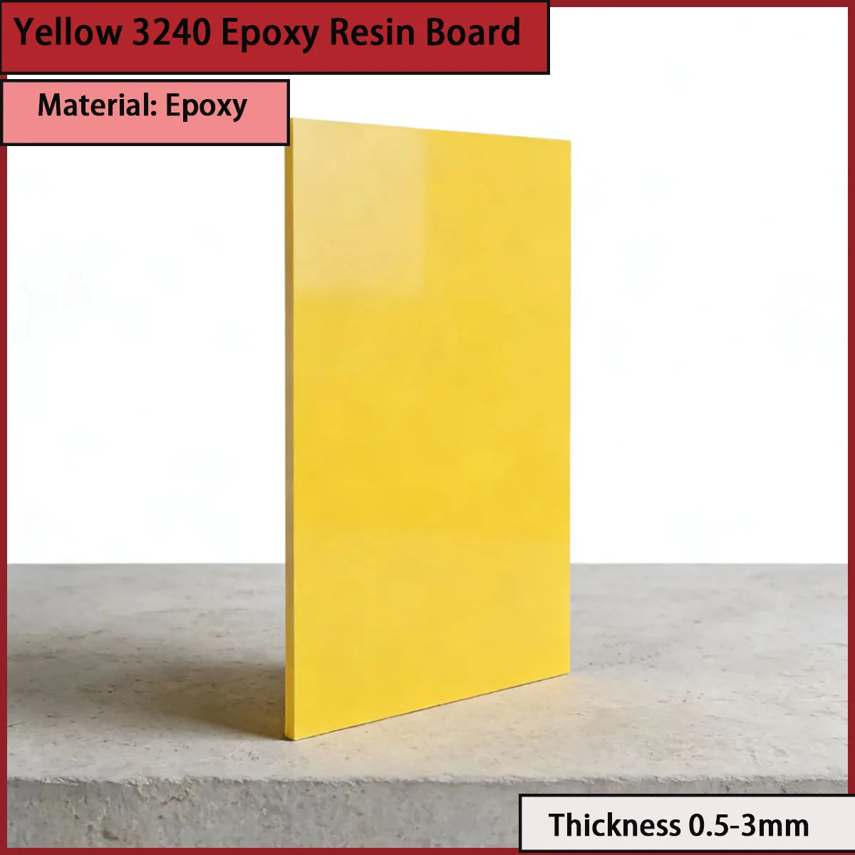 Thickness 0.5-3mm yellow 3240 epoxy resin board for motors, electrical appliances, electronic devices, etc