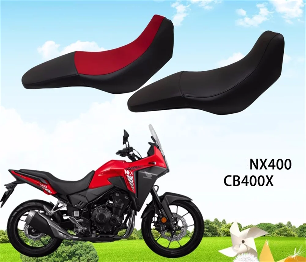 FOR HONDA CB400X CB 400X CB400 X Motorcycle PU Leather Motorcycle Seat Cushion Cover NX400 NX500 Breathable Cushion Mesh