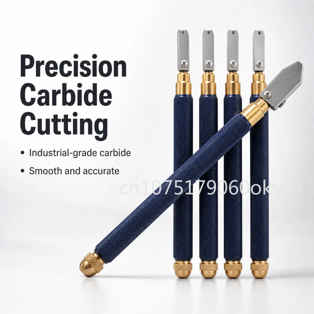 Manual Glass Cutter Carbide Wheel TC-17/TC-10 Professional Diamond Cutting Tool for Glass Tile Mirror DIY Construction Hand Tool