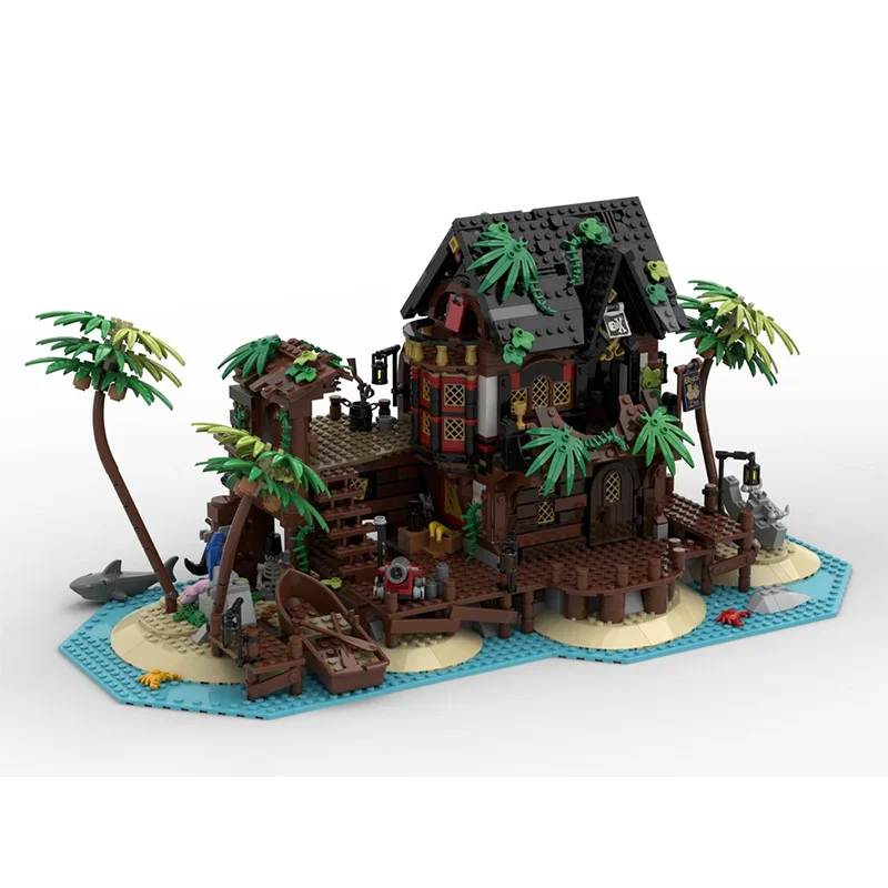 

3519pcs MOC Jose's Inn Island Tavern Modification for 21322-31109 Vintage Pub Design DIY Model Building Block Birthday Toys Gift