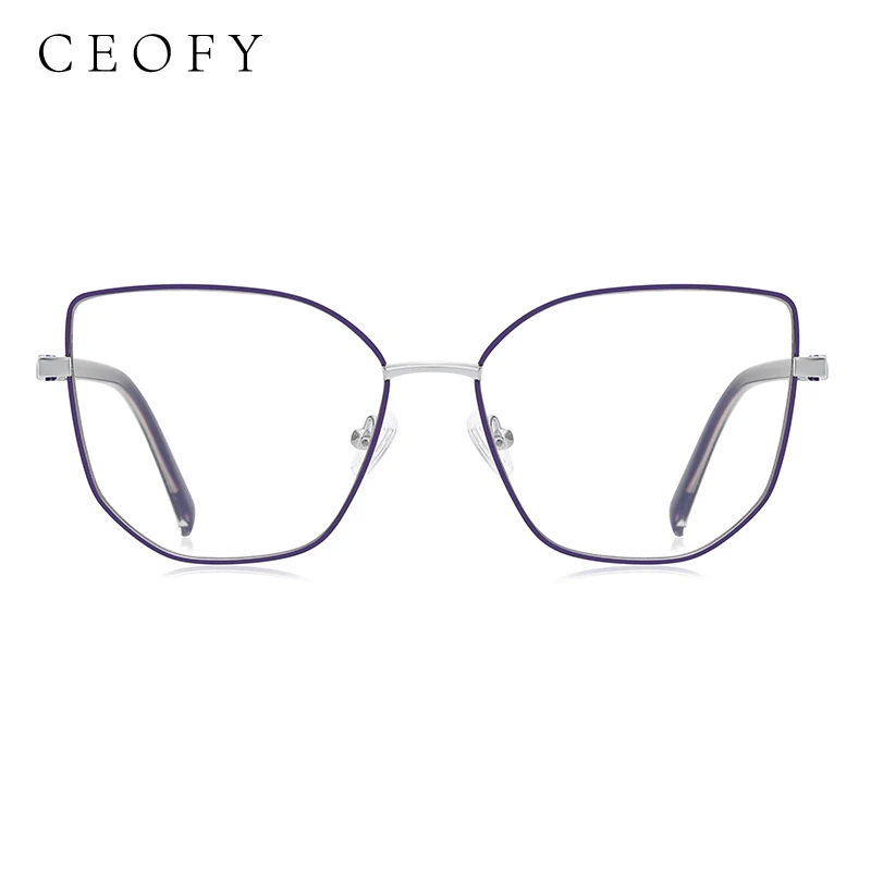 Ceofy feminino cateye miopia marca design óculos quadro moda óculos de prescrição óptica quadro para mulher 2023 nova chegada