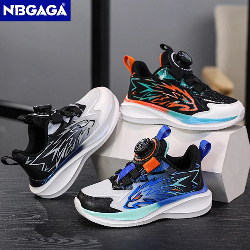 New Trend Kids Sneakers for Boys Running Outdoor Sport Basketball Shoes Non Slip Breathable Children Casual Walking Shoes