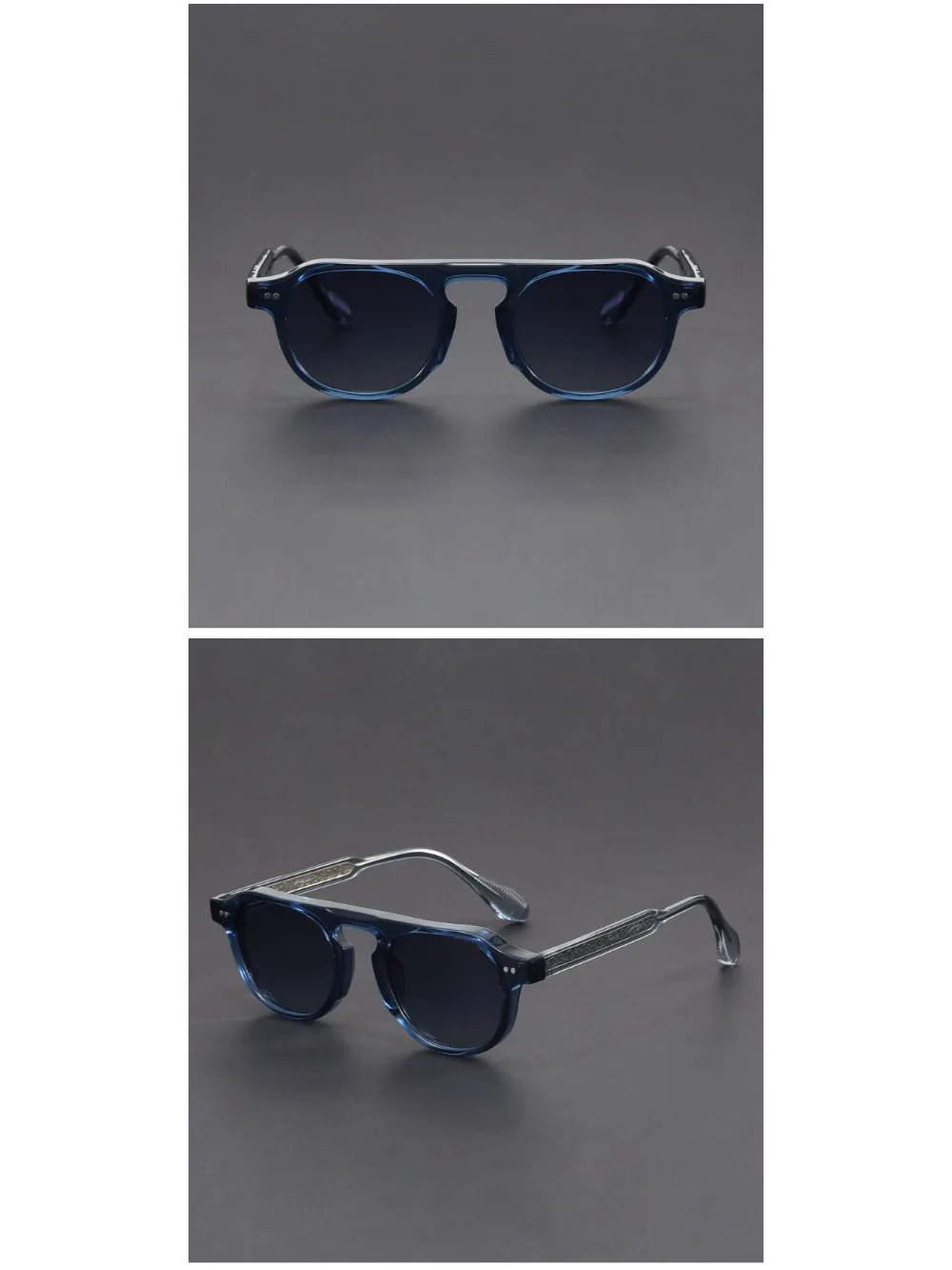 Marken-Echte Vintage-Brillen für Herren Modische Schildpatt-Acetat Hochwertige Sonnenbrillen für Damen – Detail 7