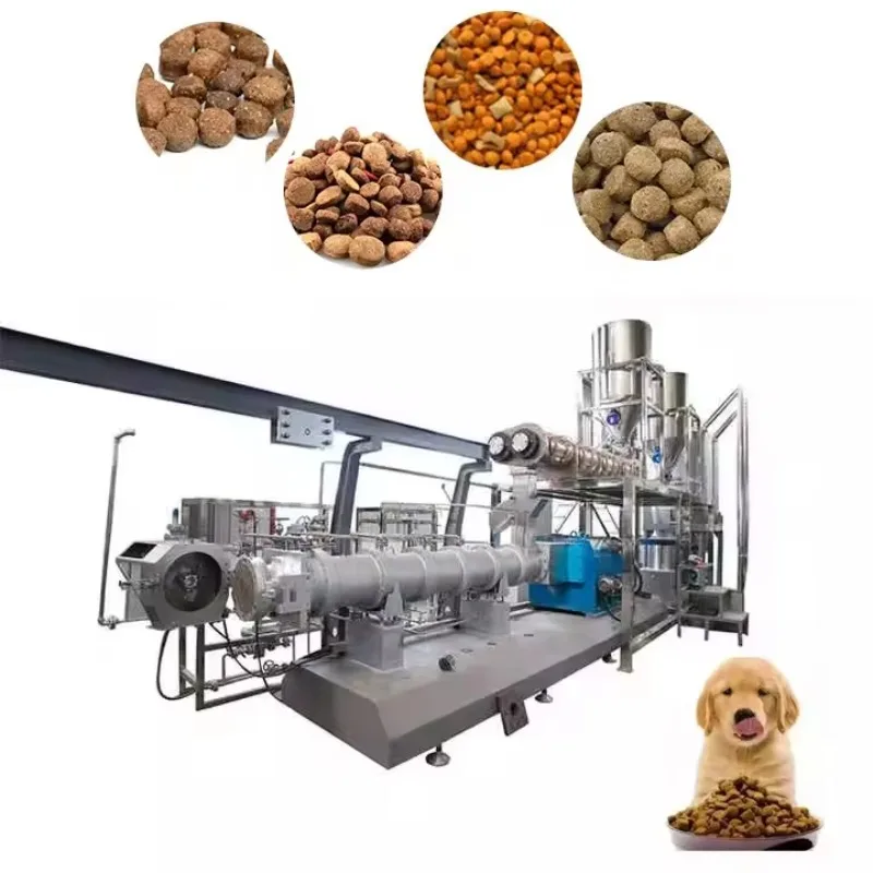 Efficient Stainless Steel User-Friendly Dry Pet Dog Food Kibble Production Pet Dog Food Extruder Making Machine