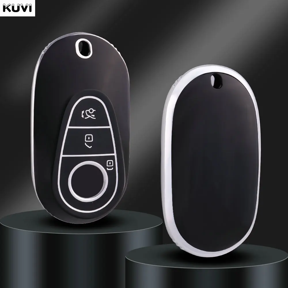 Modische TPU-Autoschlüsselhülle für Mercedes Benz C E S Klasse W206 W223 W214 GLA GLB GLC CLA CLS E300 S450 S580 S500