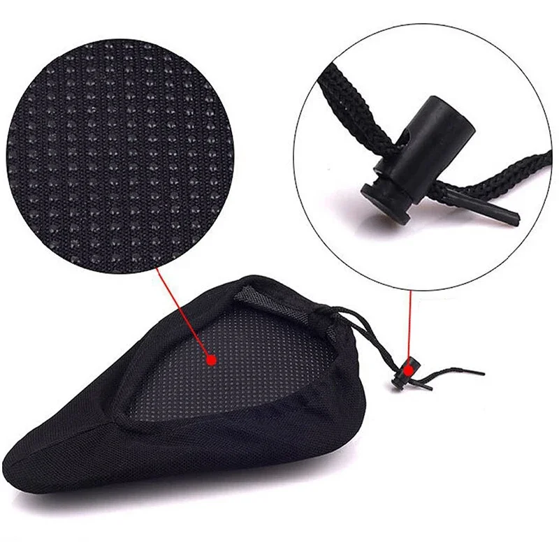 Bicycle Saddle 3D Bike Seat Cover Breathable Bicycle Saddle Seat Cover Black Seat MTB Cycling Pad Cushion Bike Accessory