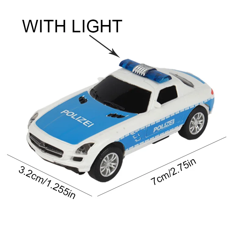 Analoges Slot-Auto für Carrera Go Scalextric 1 64 1/64 Elektro-Hochgeschwindigkeits-Rennstrecke im Maßstab 1:64 Polizei-Rennwagen Fahrzeugspielzeug