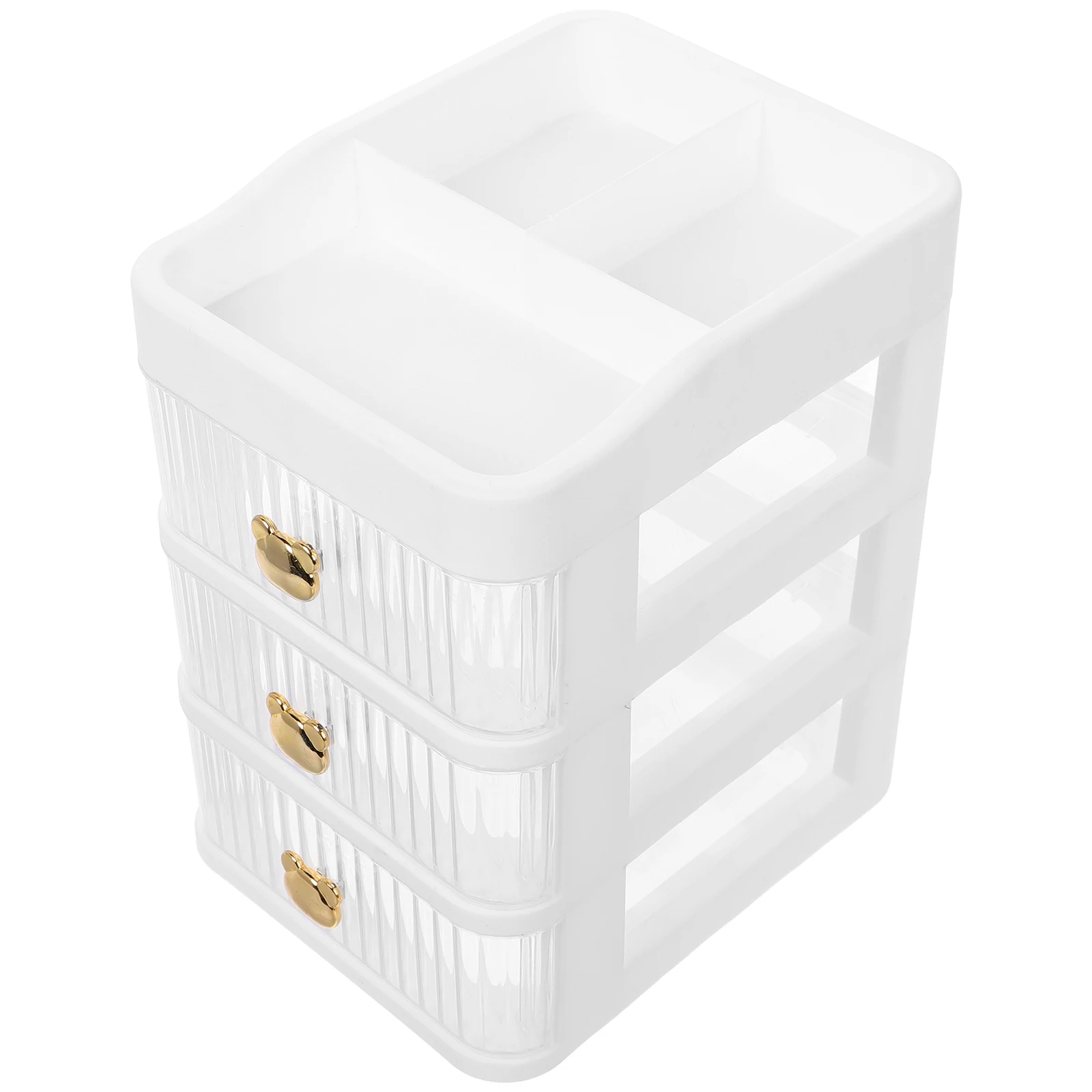 

Desktop Organizer for Skincare Makeup Storage Clear Countertop Drawer Bathroom Vanity Desk Stationery Supplies