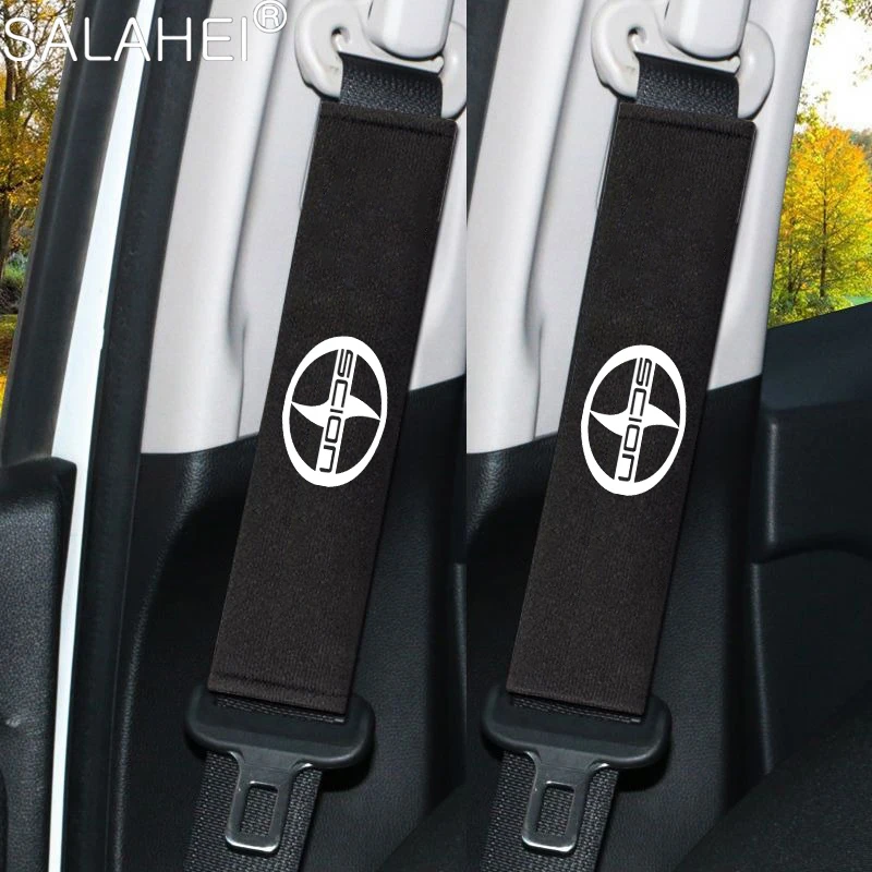 Fashion Couples For Toyota scion XA XB XD IQ TC Car Headrest Neck Pillows Seat Belt Protector Shoulder Pad Auto Accessories - Image 3