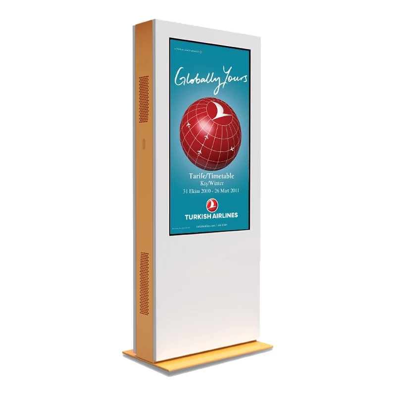 Outdoor Capacitive Touch Kiosk Totem Double Side Solar Monitor Advertising Screen LCD Display Outdoor Digital Signage