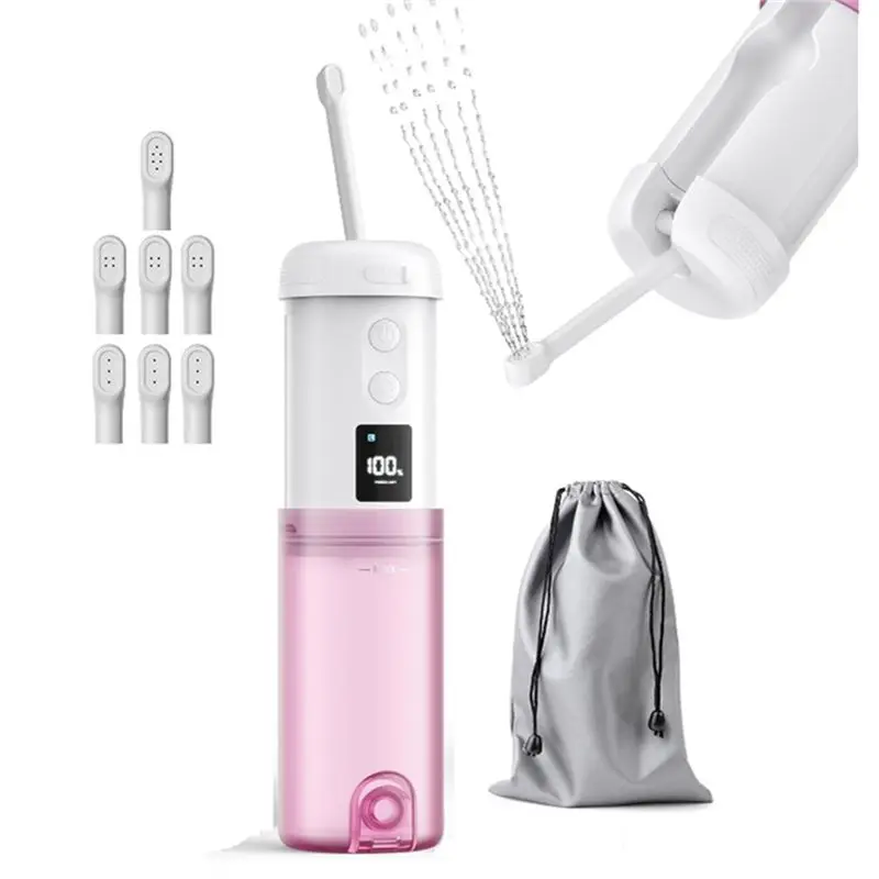 

[NEW!A93G】 Bidet Portable Electric Bib-250Ml Water Tank,With 5 Spray Modes, 2000Mah Rechargeable Battery 8 Replaceable Nozzles