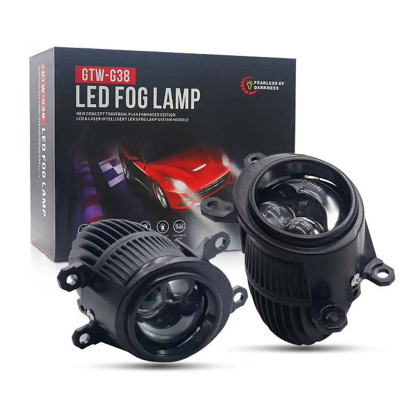 

2 Inch Bi LED Laser Fog Light Projector Lens 12V 40W 3000K 6000K Hi Lo Beam for Toyota Corolla RAV4 Highlander