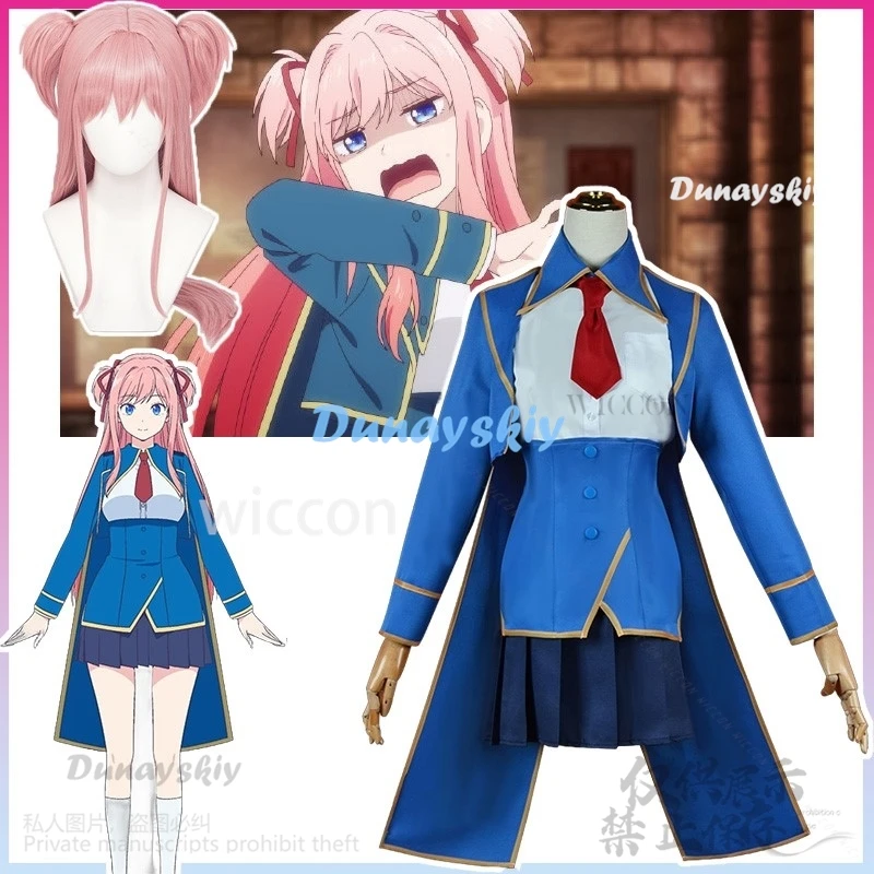 Anime Vermeil In Gold Cosplay Lilia Costume Jk School Uniform Dress Lolita Pink Wigs For Halloween Christmas Woman Customized