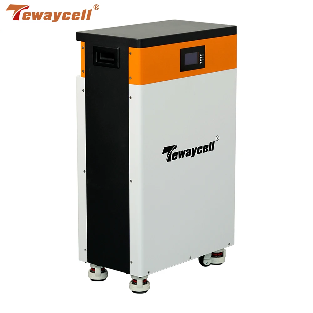 Tewaycell 51V 300Ah Powerwall LiFePO4 Battery Pack 48V 15KWh 6000Cycle Buitl-in BMS  ESS Home Energy Solar Storage System NO TAX