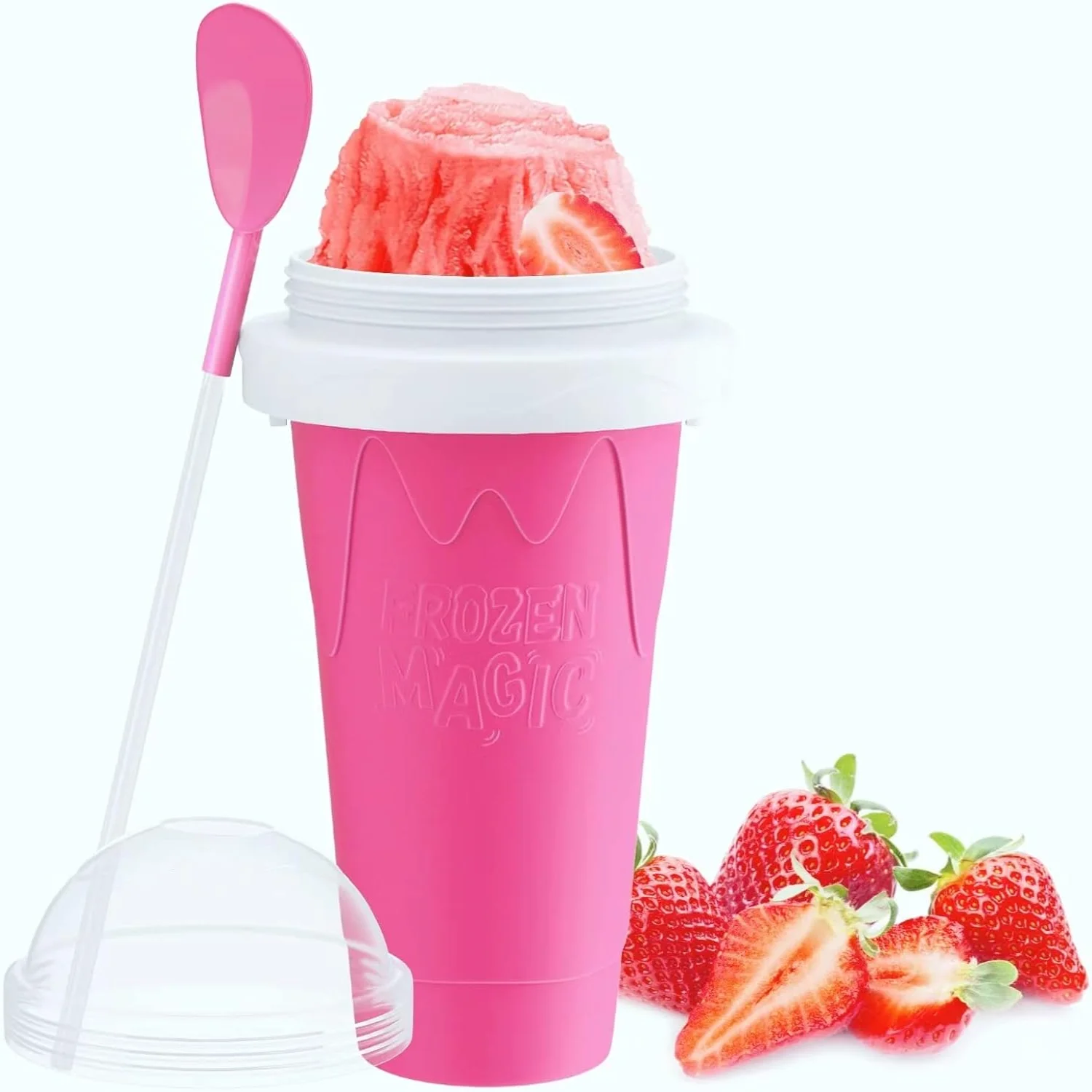 Slushy Maker Cup,   Squeeze Cup Cooling Maker Cup Quick  Smoothies Cup Ice Cream Maker Cup for Children