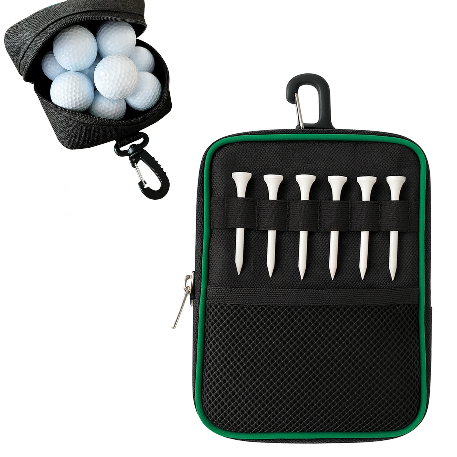 Golf Bag Portable Storage Bag Large Capacity Ball Compartment Business Use Backpack Mounted Small Ball Storage Bag