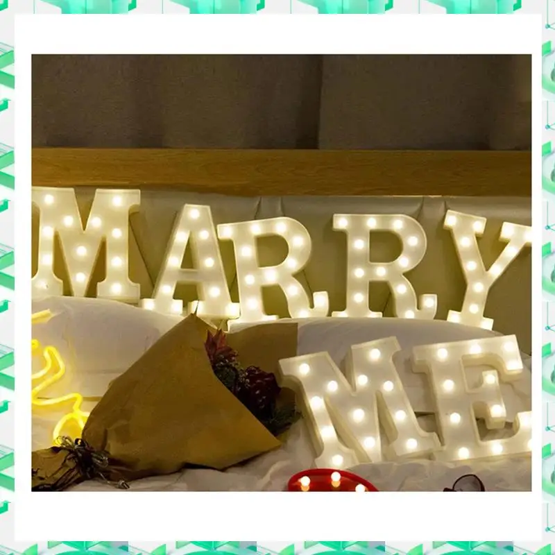 

FIZP Luminous Letter Lamp LED Lamp Birthday Wedding Proposal Decoration Alphabetic Night Light
