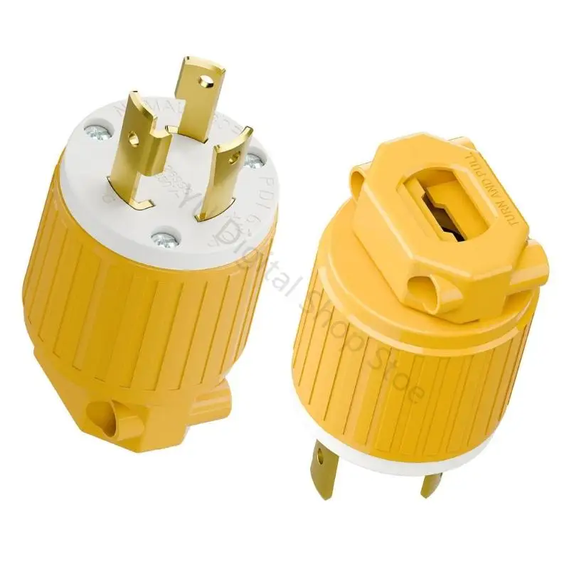 96BA Hochstrom 30A 250V NEMA L6 30P Twist Lock Stecker Haltbarkeit Gehäuse für Industrieanlagen – Detail 3