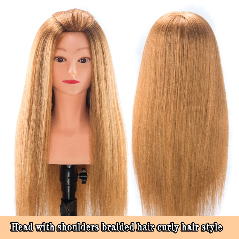 Tête de Mannequin, tête de poupée, épaule, tête factice, modèle de tête tressée, plaque de cheveux, modèle de bigoudi, modèle de tête factice, modèle de tête de coiffure réel