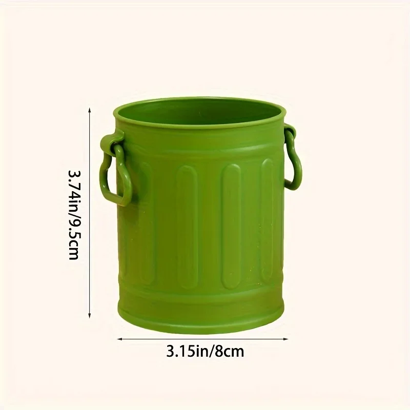 MultiPurpose Desktop Organizer and Storage Box with Mini Trash Can and Pen Holder Perfect for Makeup Brushes and Office Supplies